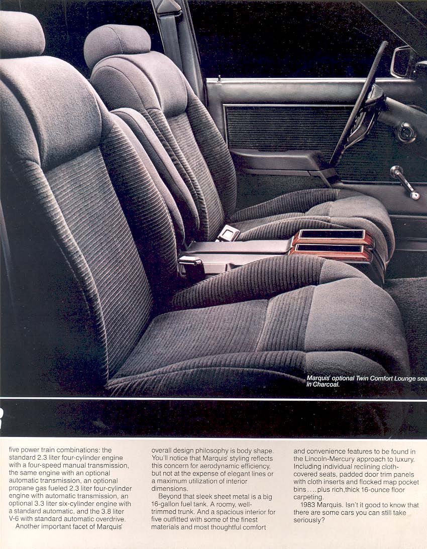 1983 Mercury Marquis Brochure Page 14